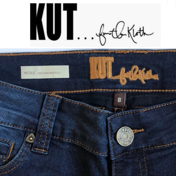 🆕👖NICOLE Hi Rise Boot Cut Dark KutFromTheKloth - Picture 10 of 16